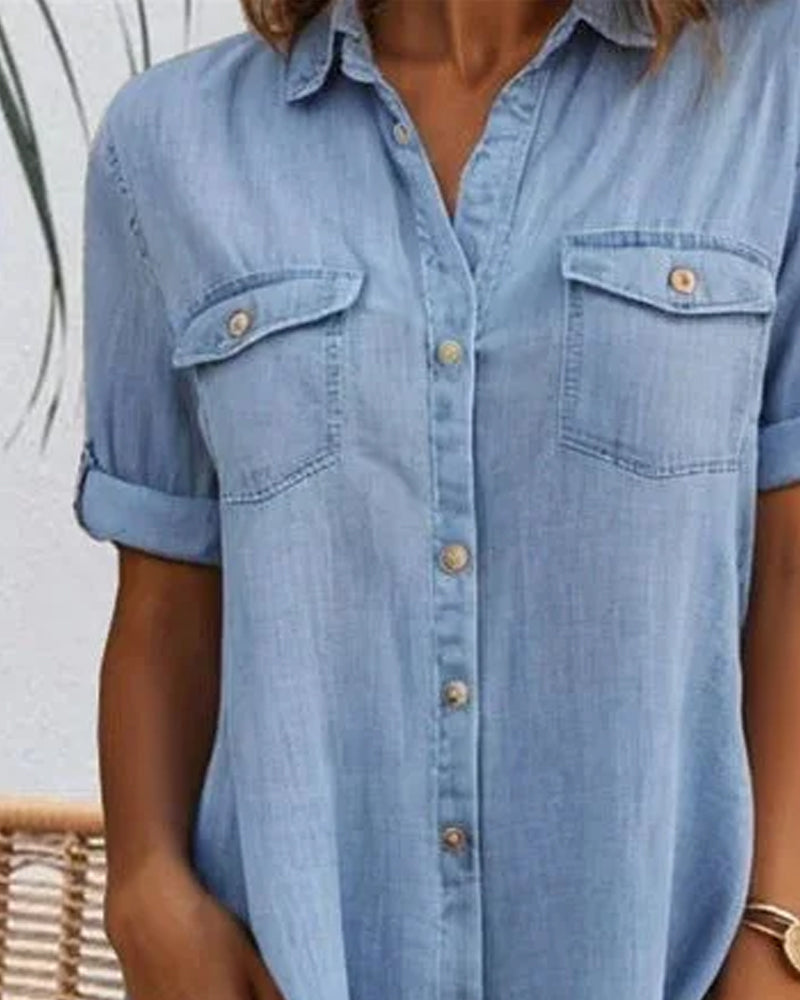 Image of Women's Button-Down A-Line Mini Dress