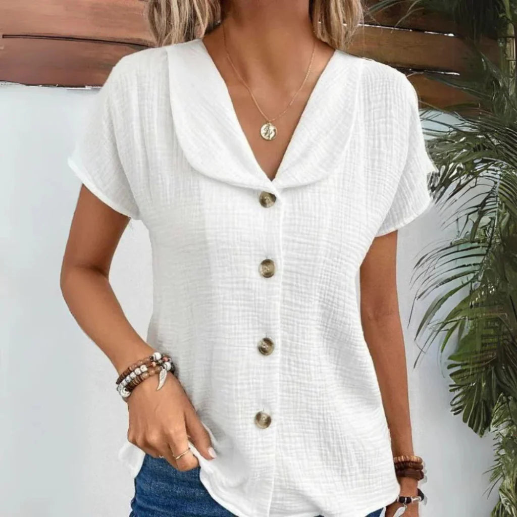 Image of Women's Button-Down Collared Blouse