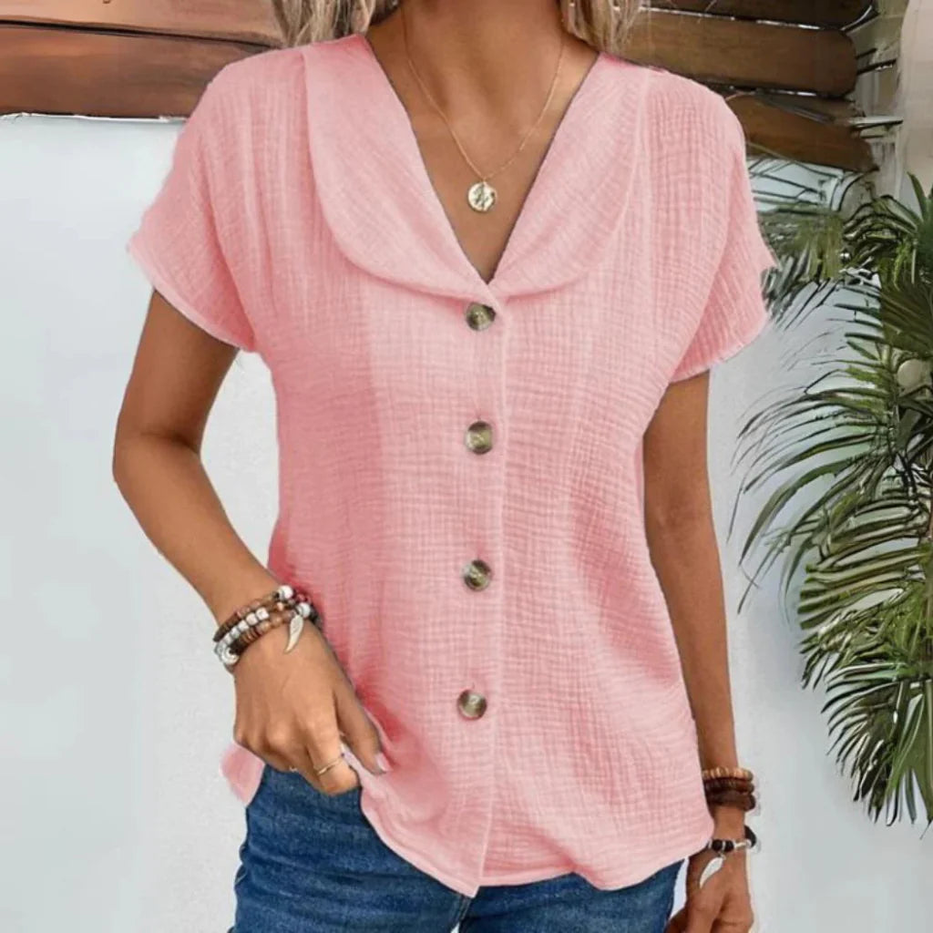 Image of Women's Button-Down Collared Blouse
