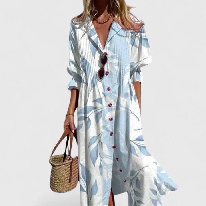 Image of Women's Button-Down Floral Maxi Dress