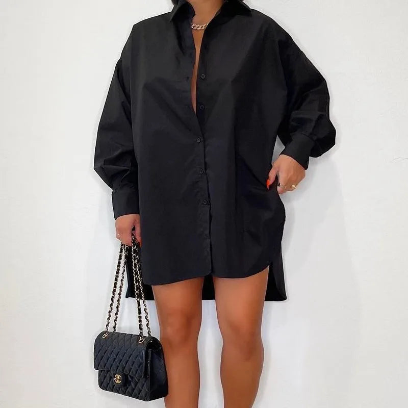 Image of Women's Button-Down Shirt Mini Dress