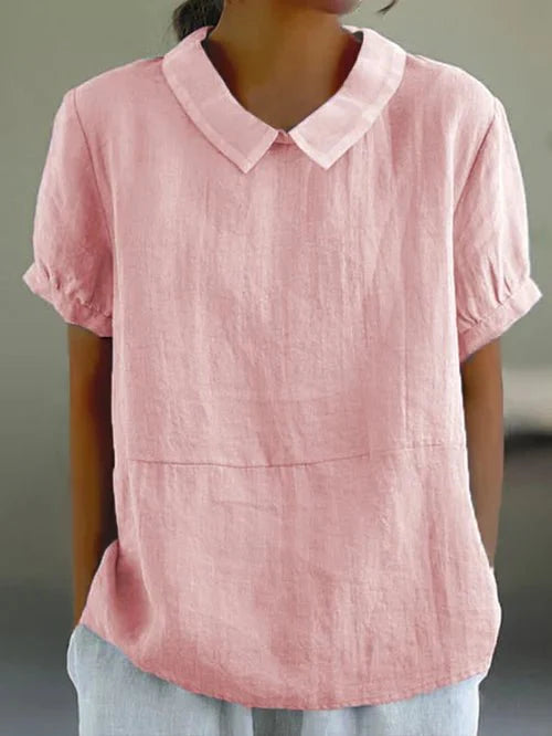 Image of Women's Collared Relaxed-Fit Blouse