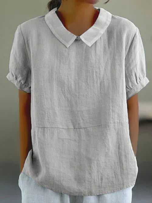 Image of Women's Collared Relaxed-Fit Blouse