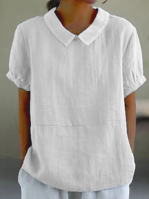 Image of Women's Collared Relaxed-Fit Blouse