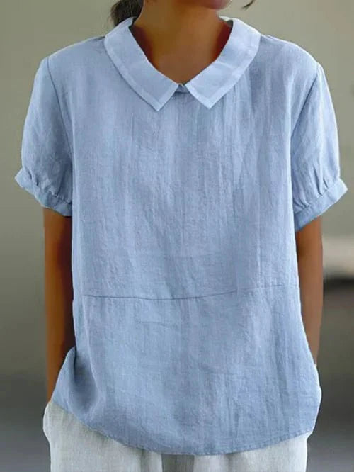 Image of Women's Collared Relaxed-Fit Blouse