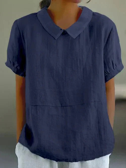 Image of Women's Collared Relaxed-Fit Blouse