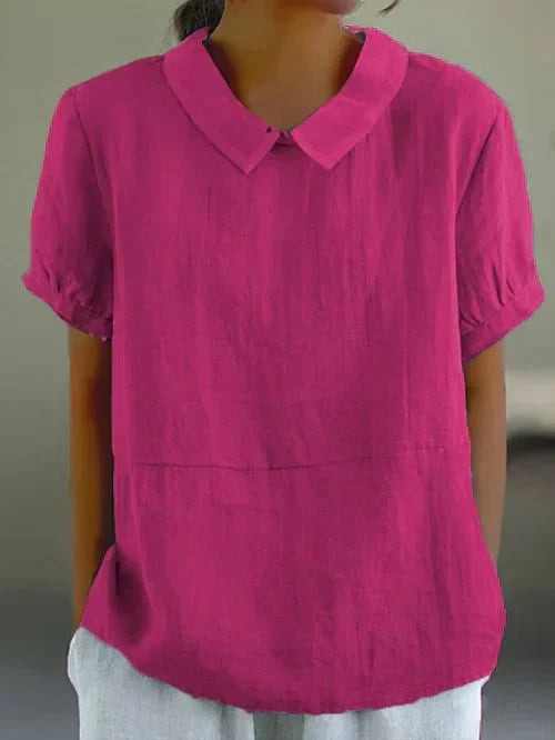 Image of Women's Collared Relaxed-Fit Blouse