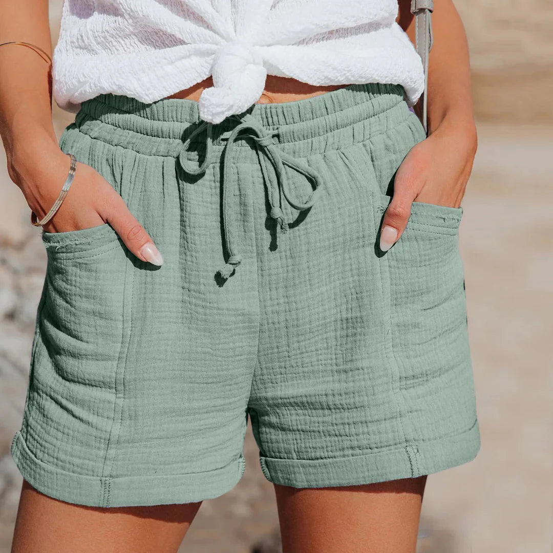 Image of Women's Drawstring Casual Shorts