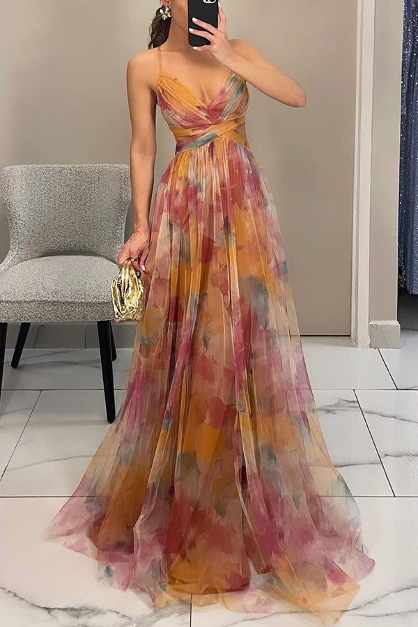 Image of Women's Floral A-Line Maxi Dress