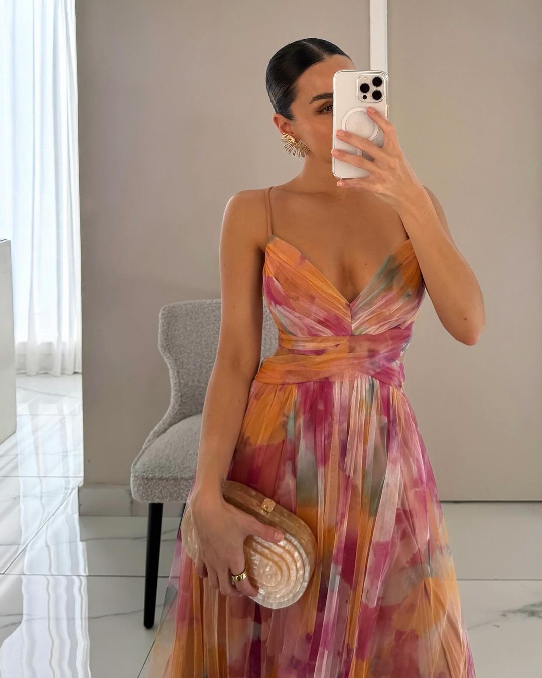 Image of Women's Floral A-Line Maxi Dress