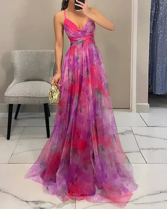 Image of Women's Floral A-Line Maxi Dress
