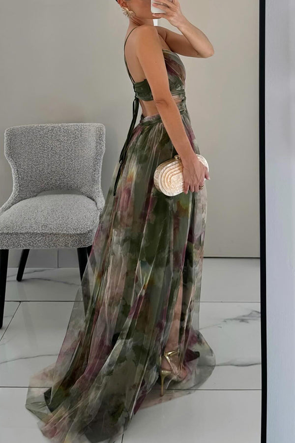 Image of Women's Floral A-Line Maxi Dress