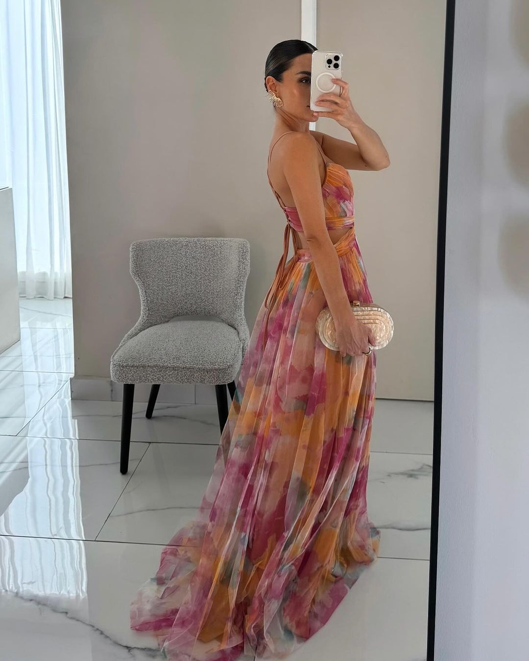Image of Women's Floral A-Line Maxi Dress