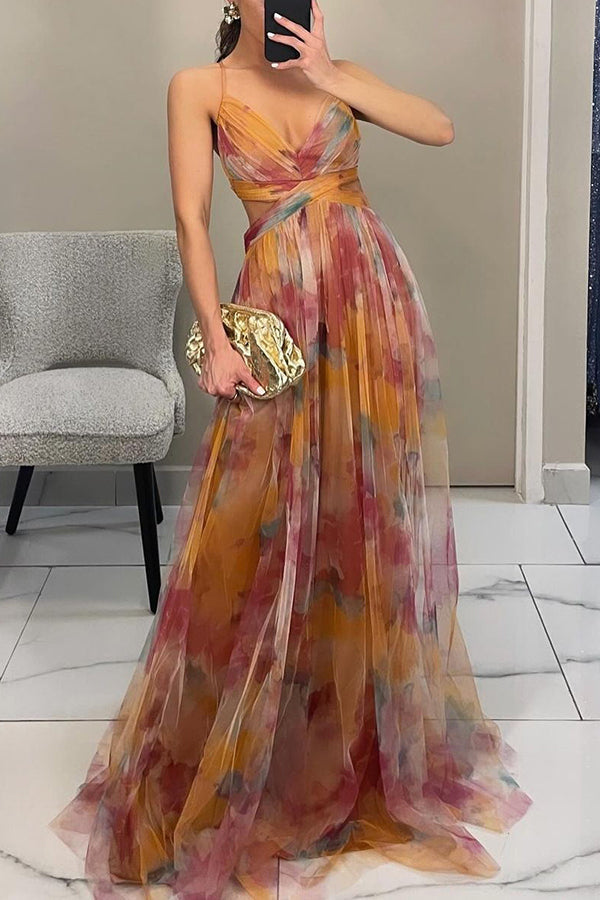 Image of Women's Floral A-Line Maxi Dress