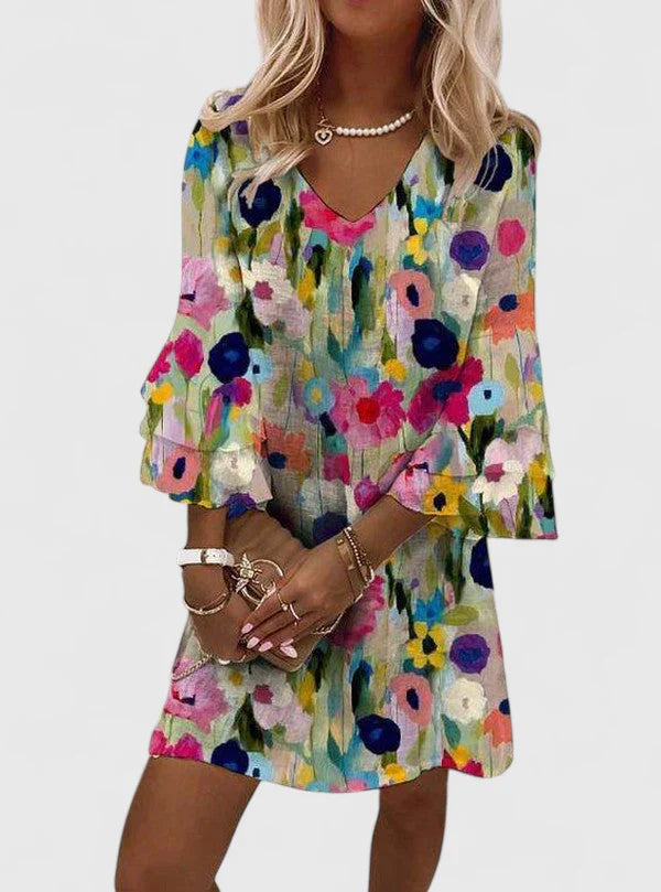 Image of Women's Floral A-Line Mini Dress