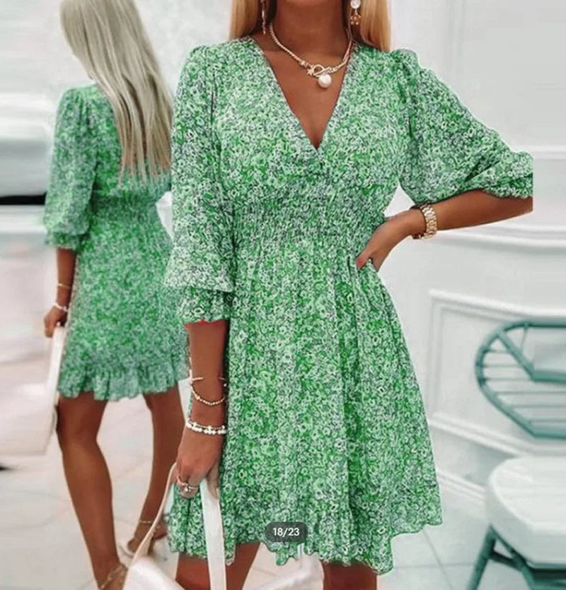Image of Women's Floral A-Line Mini Dress