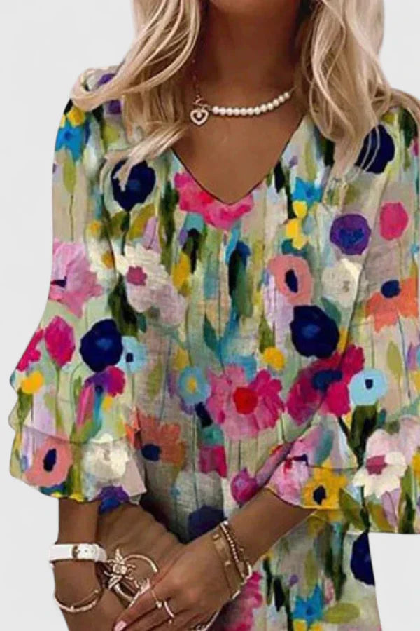 Image of Women's Floral A-Line Mini Dress