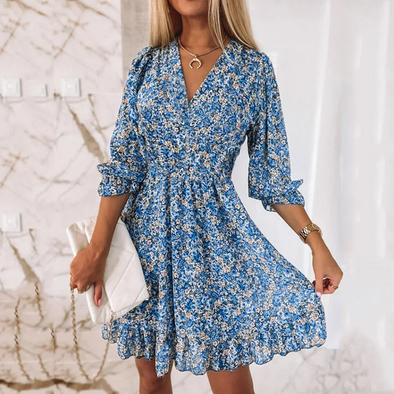 Image of Women's Floral A-Line Mini Dress