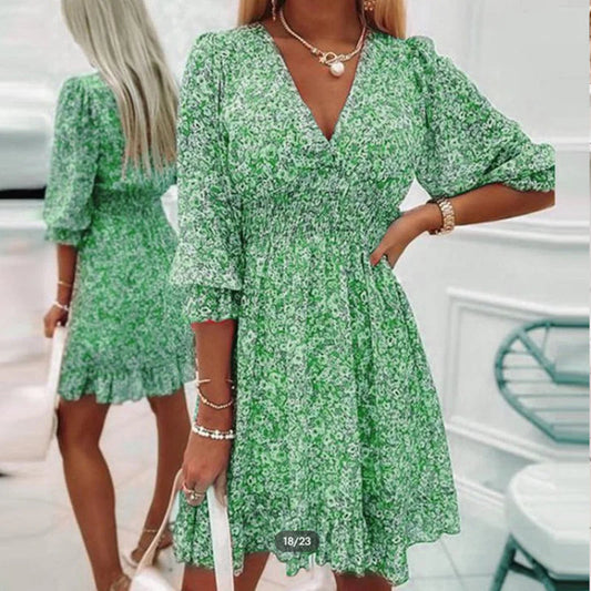 Image of Women's Floral Fit and Flare Mini Dress