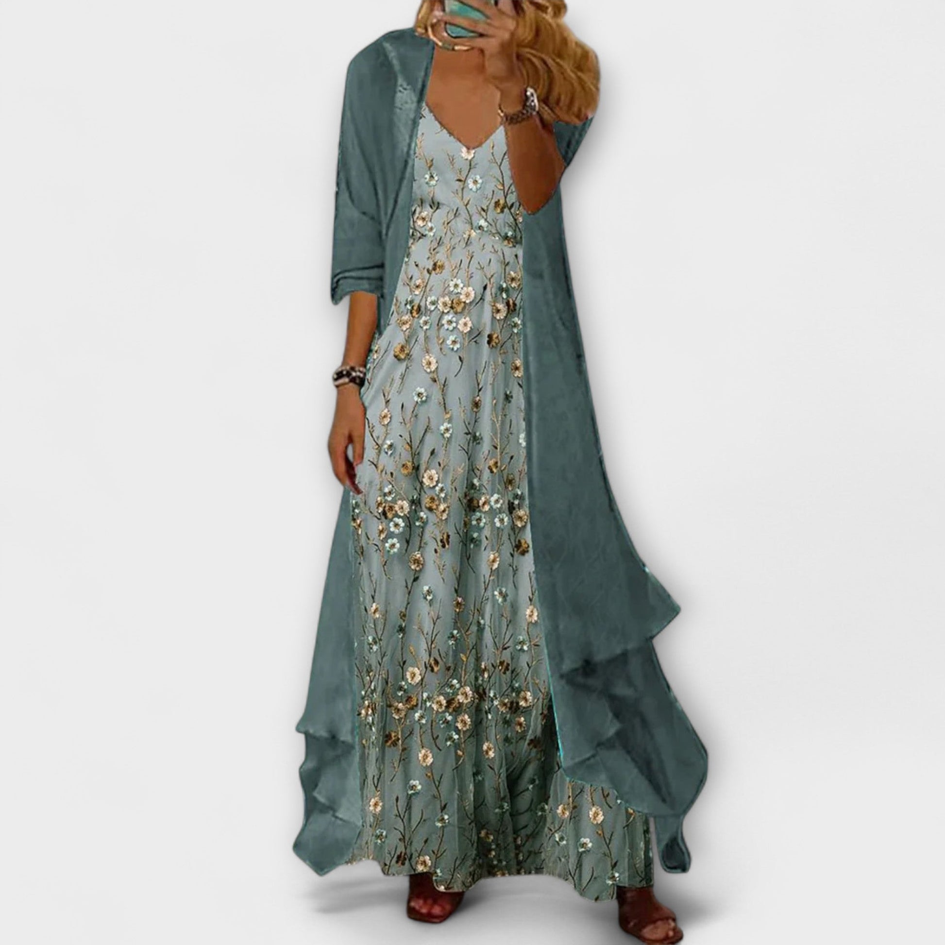 Image of Women's Floral Slip Maxi Dress
