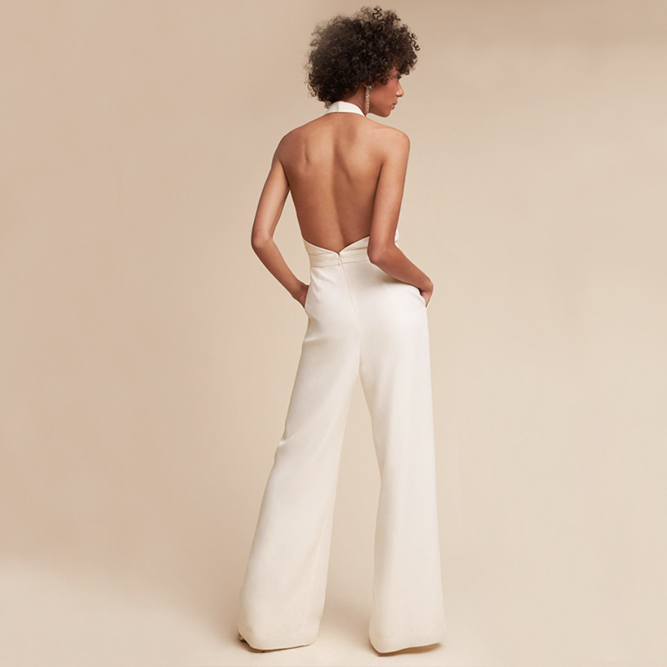 Image of Women's Halter Backless Maxi Dress