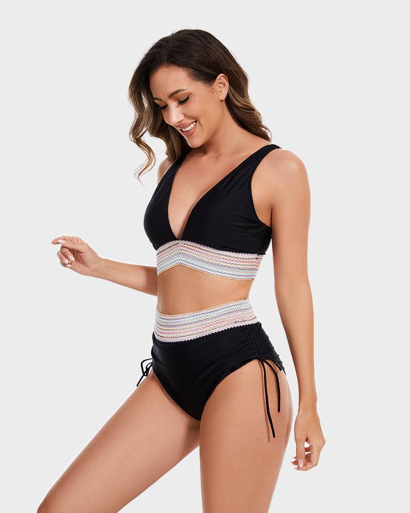 Image of Women's Halter High-Waisted Swimwear