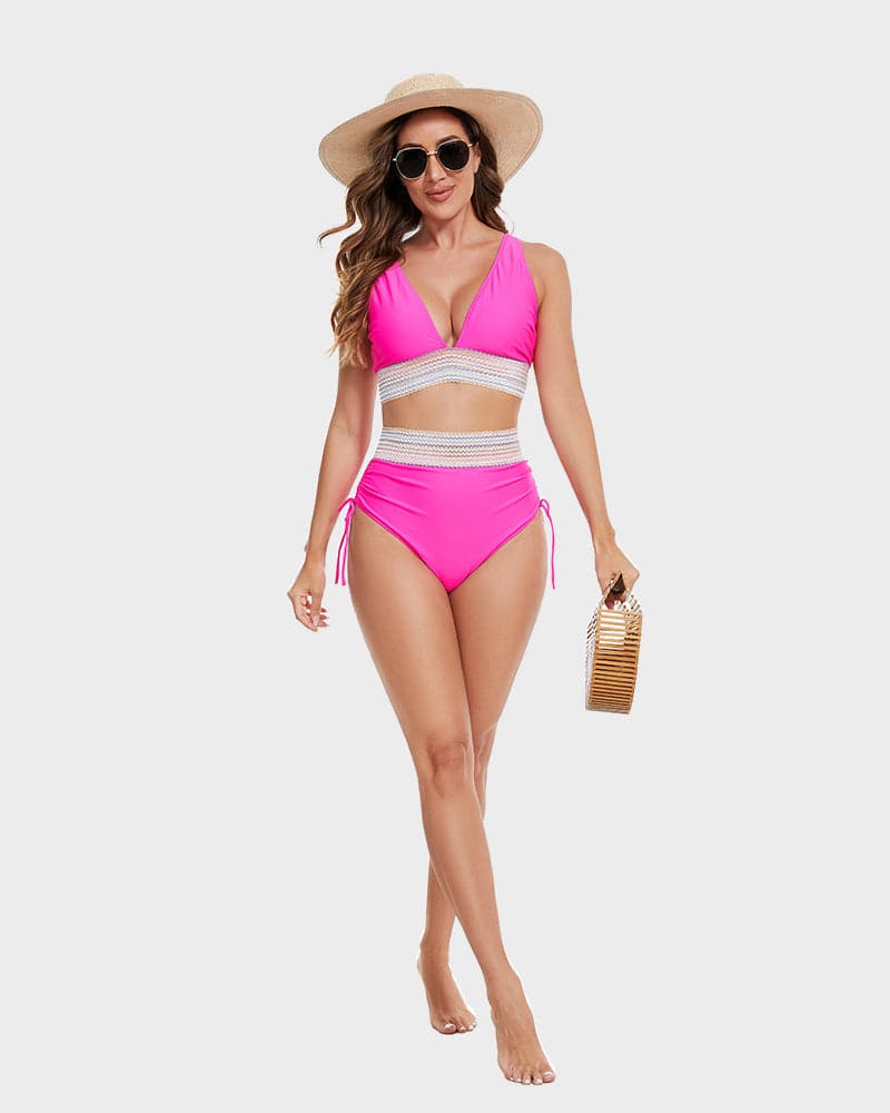 Image of Women's Halter High-Waisted Swimwear