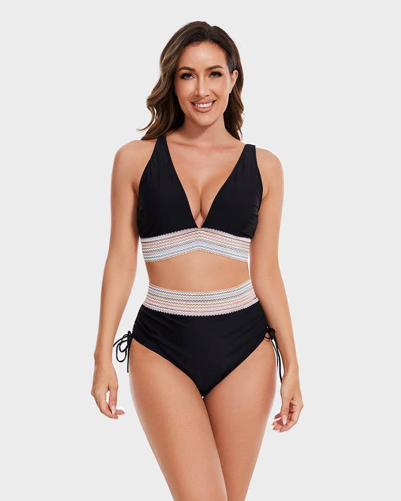 Image of Women's Halter High-Waisted Swimwear