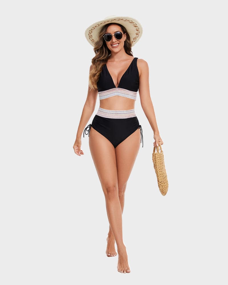 Image of Women's Halter High-Waisted Swimwear