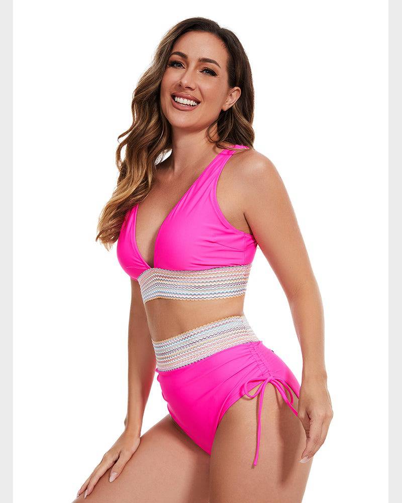 Image of Women's Halter High-Waisted Swimwear
