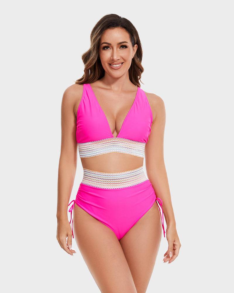 Image of Women's Halter High-Waisted Swimwear