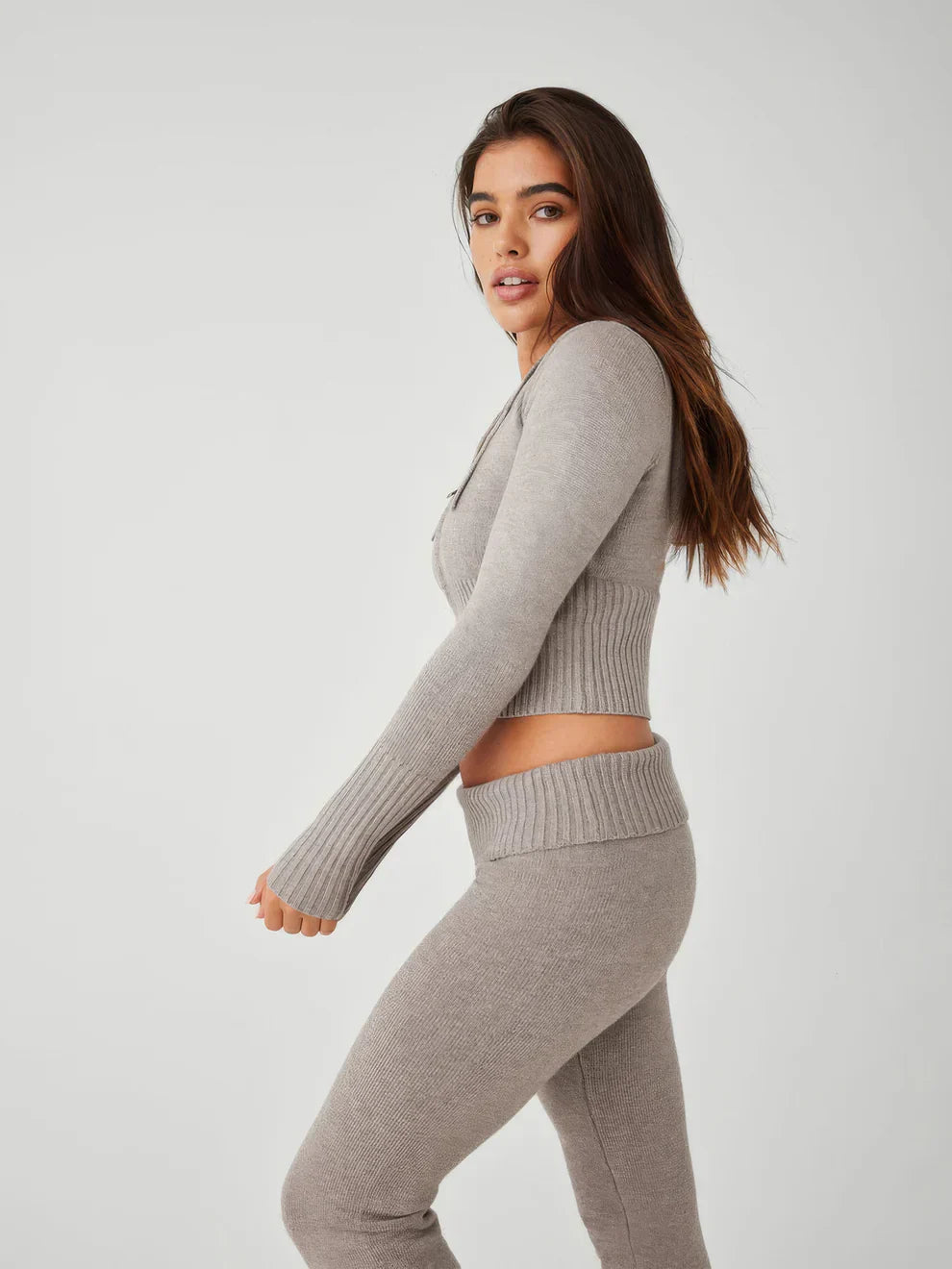 Image of Women's Hooded Zip-Up Fitted Set