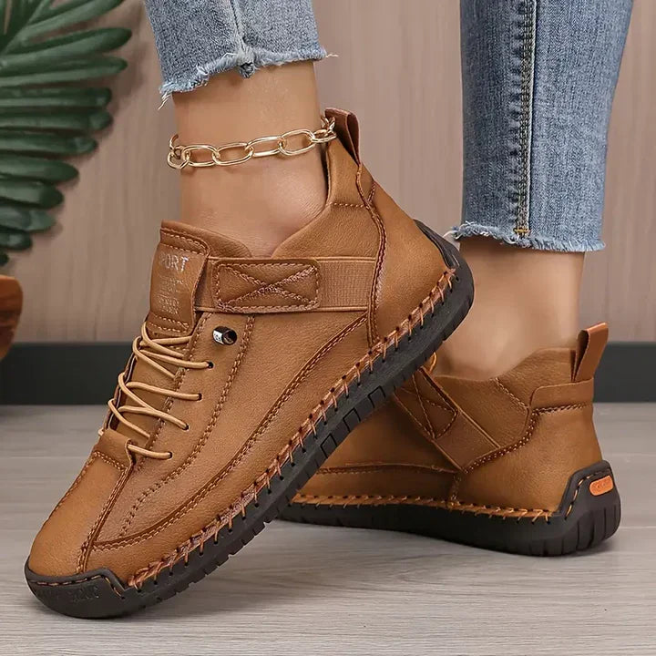 Image of Women's Lace-Up Ankle High Sneakers