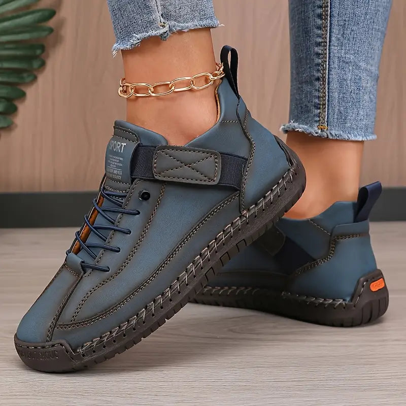 Image of Women's Lace-Up Ankle High Sneakers