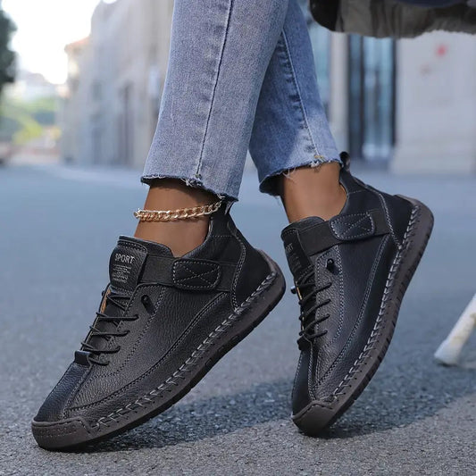 Image of Women's Lace-Up Ankle High Sneakers