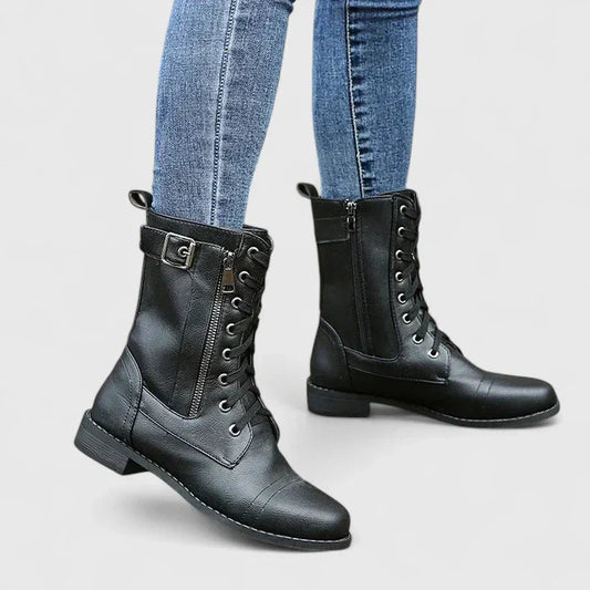 Image of Women's Lace-Up Mid-Calf Boots