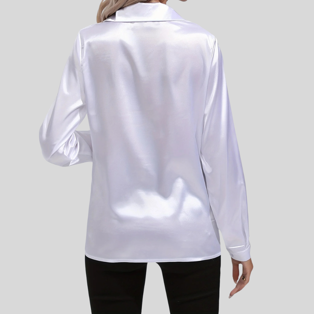 Image of Women's Long Sleeve Button-Down Blouse