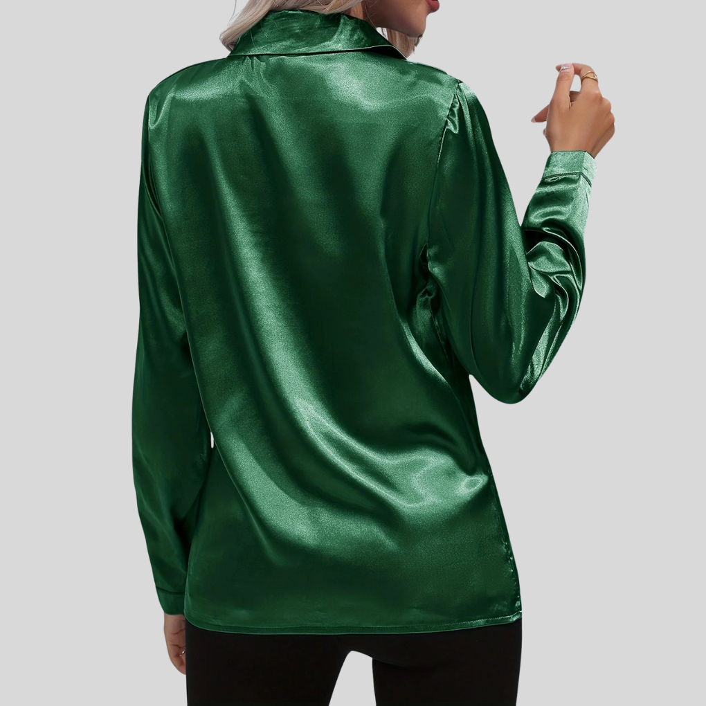 Image of Women's Long Sleeve Button-Down Blouse