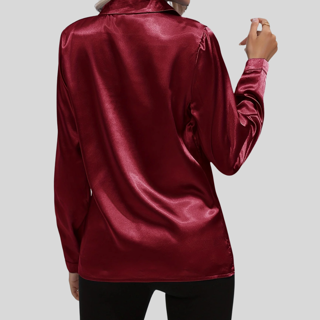 Image of Women's Long Sleeve Button-Down Blouse