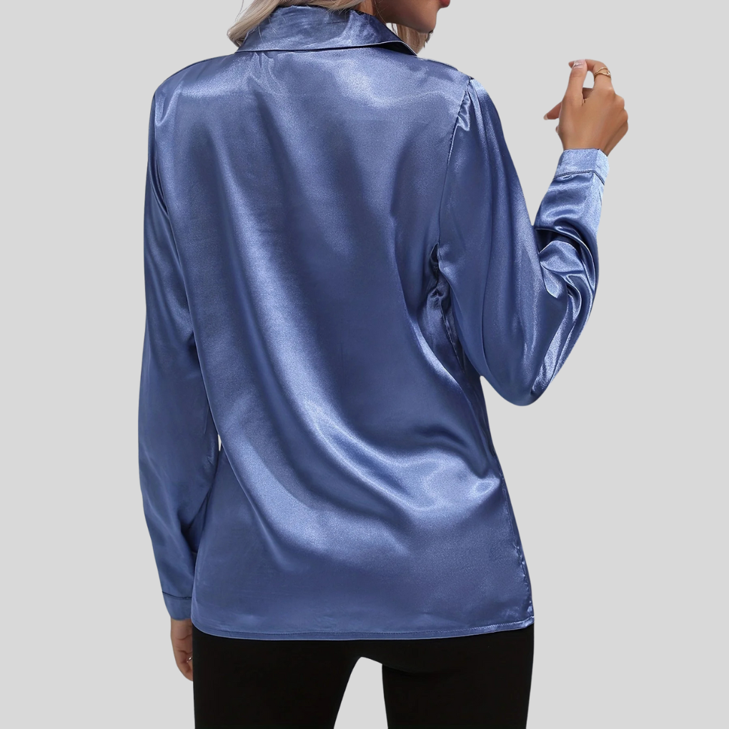 Image of Women's Long Sleeve Button-Down Blouse