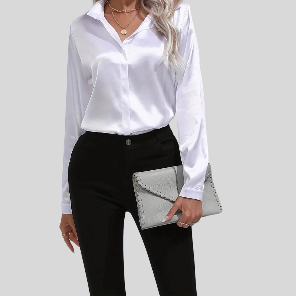 Image of Women's Long Sleeve Button-Down Blouse