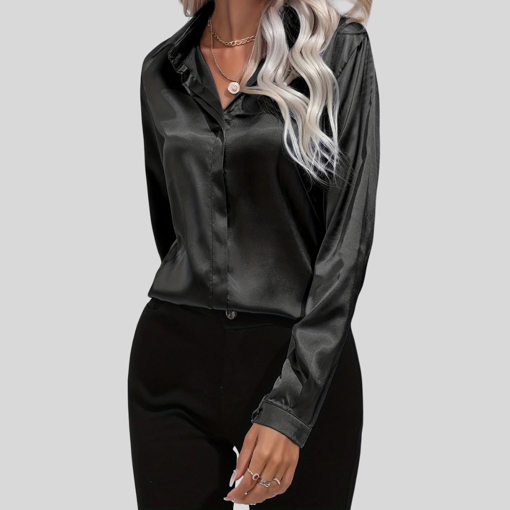 Image of Women's Long Sleeve Button-Down Blouse
