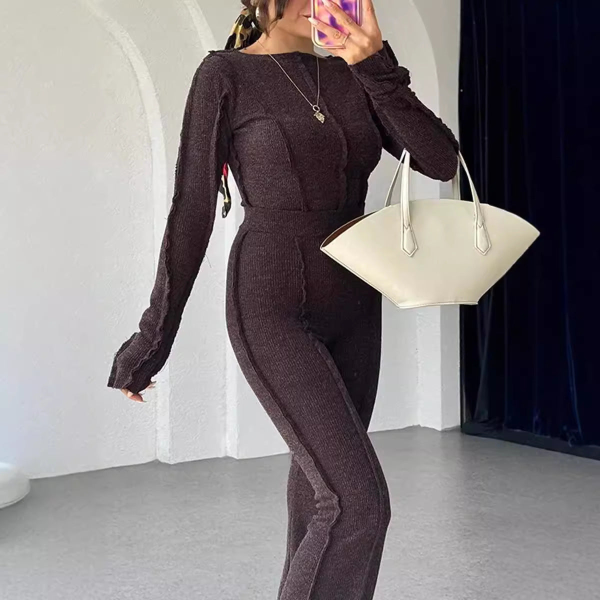 Image of Women's Long-Sleeve Two-Piece Set
