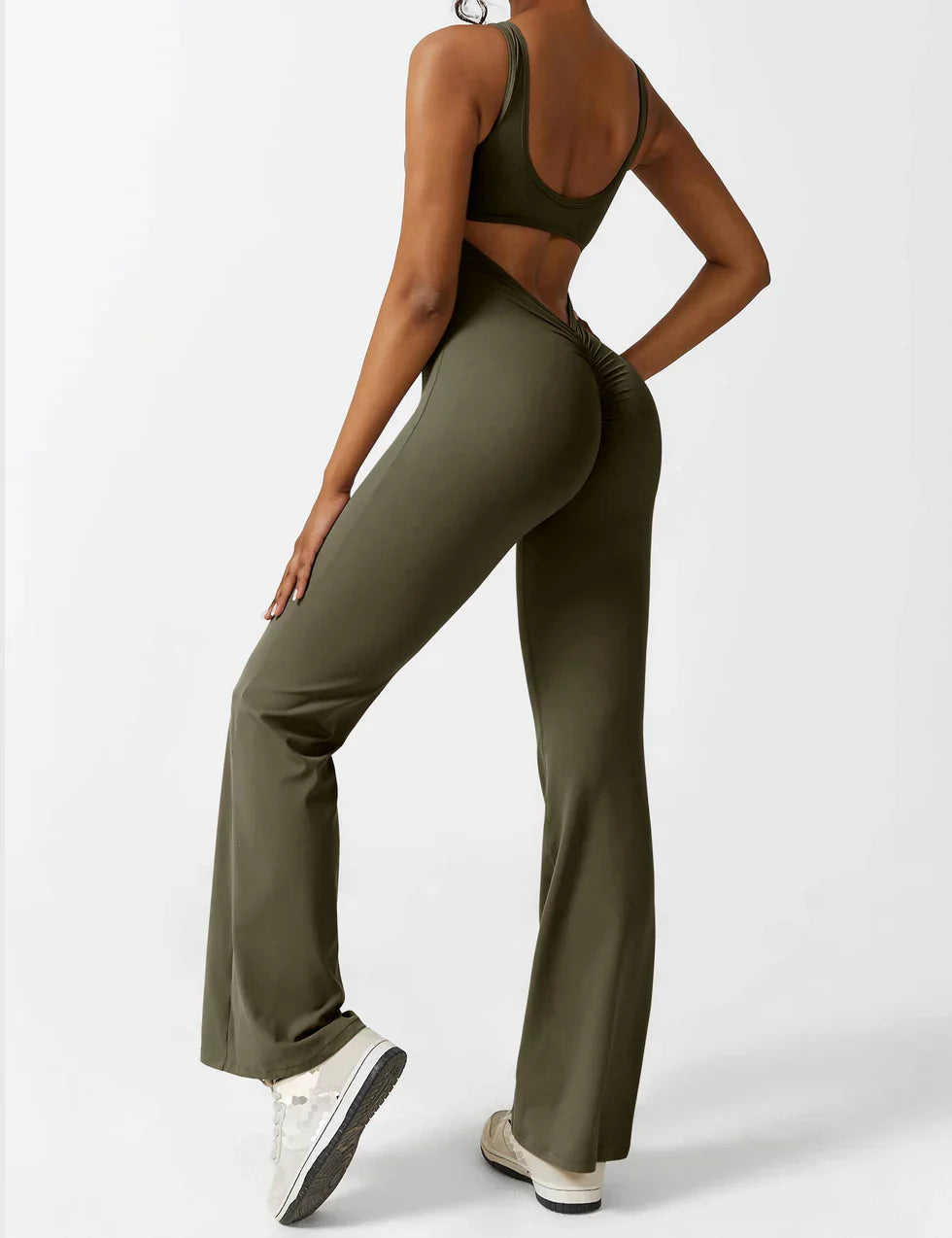 Image of Women's Open Back Active Jumpsuit