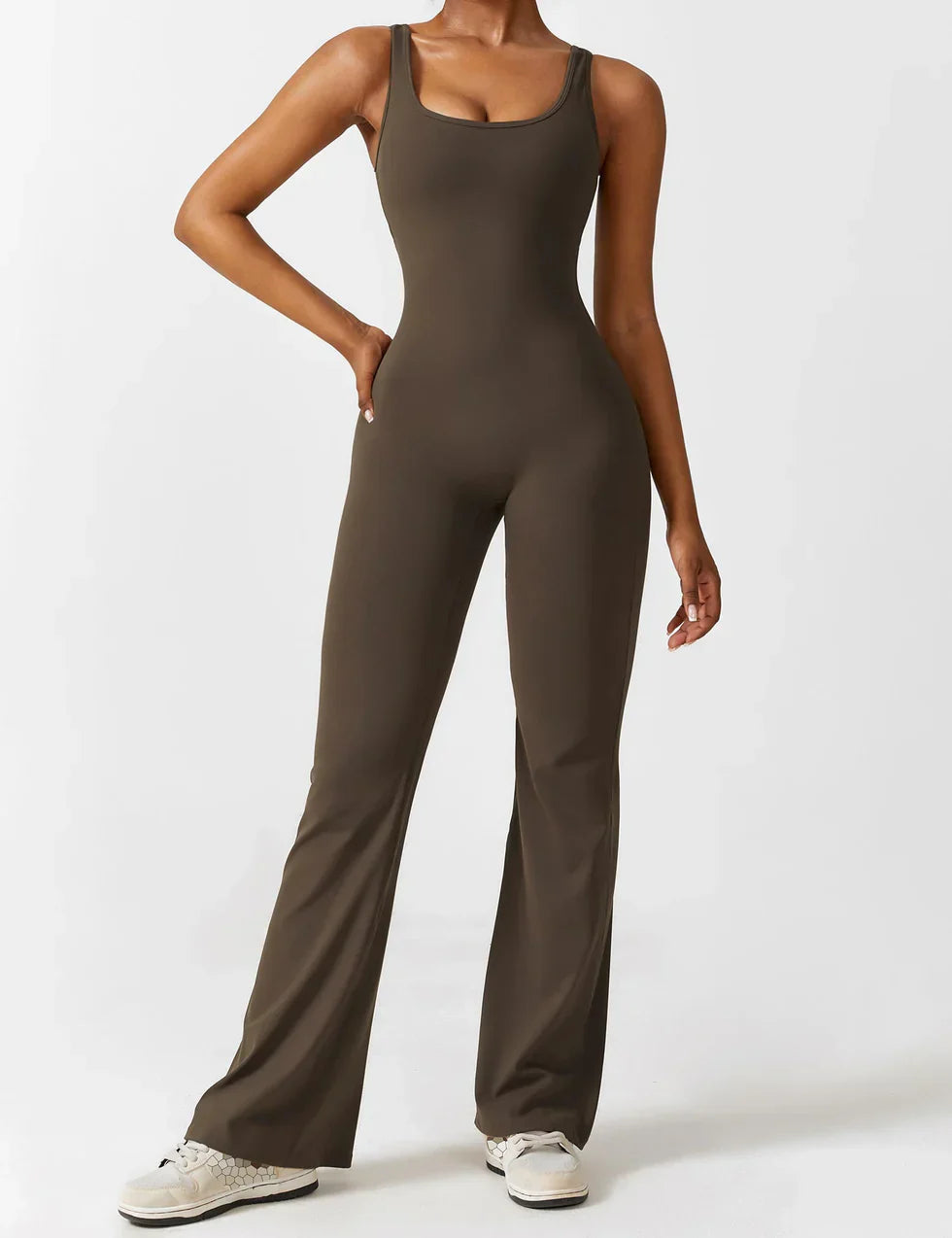 Image of Women's Open Back Active Jumpsuit