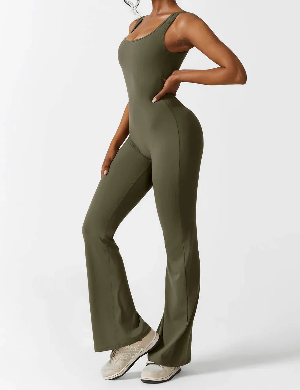 Image of Women's Open Back Active Jumpsuit