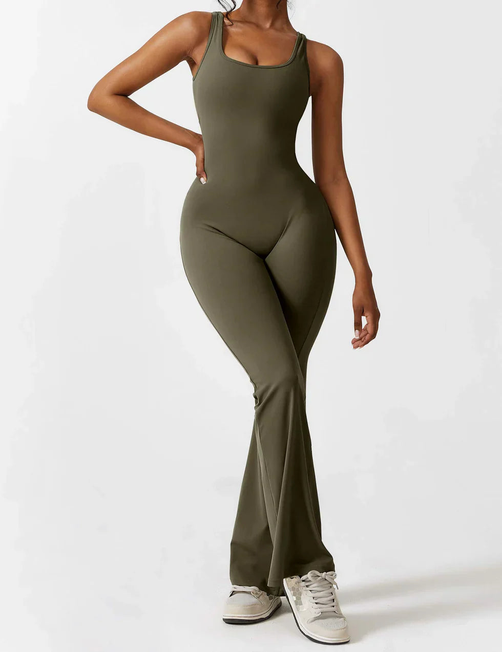 Image of Women's Open Back Active Jumpsuit