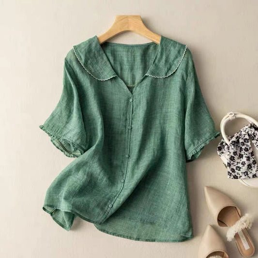 Image of Women's Peter Pan Collar Blouse