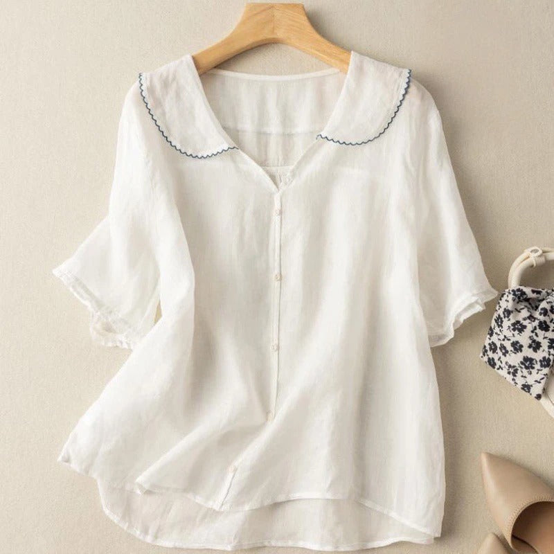 Image of Women's Peter Pan Collar Blouse