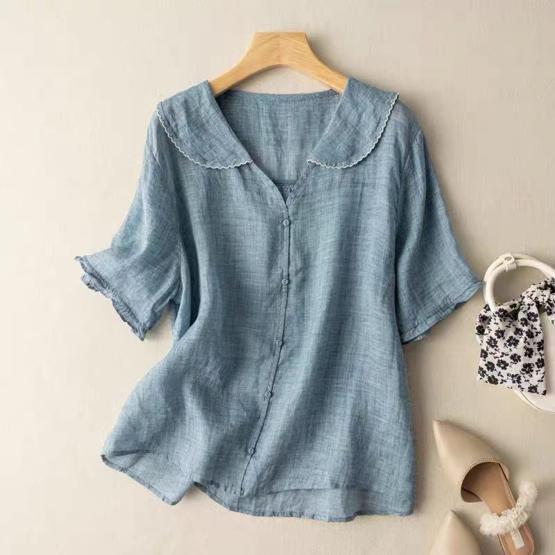 Image of Women's Peter Pan Collar Blouse